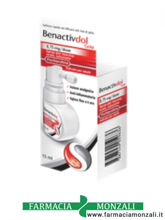 BENACTIVDOL GOLA SPRAY - 8,75 mg/dose per mucosa orale