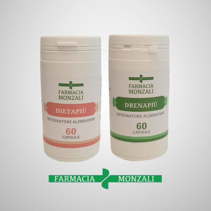PACCHETTO DRENANTE: DIETAPIU' e DRENAPIU' - 60+60 capsule