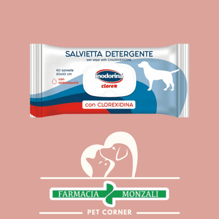 Salviette detergenti con Clorexidina